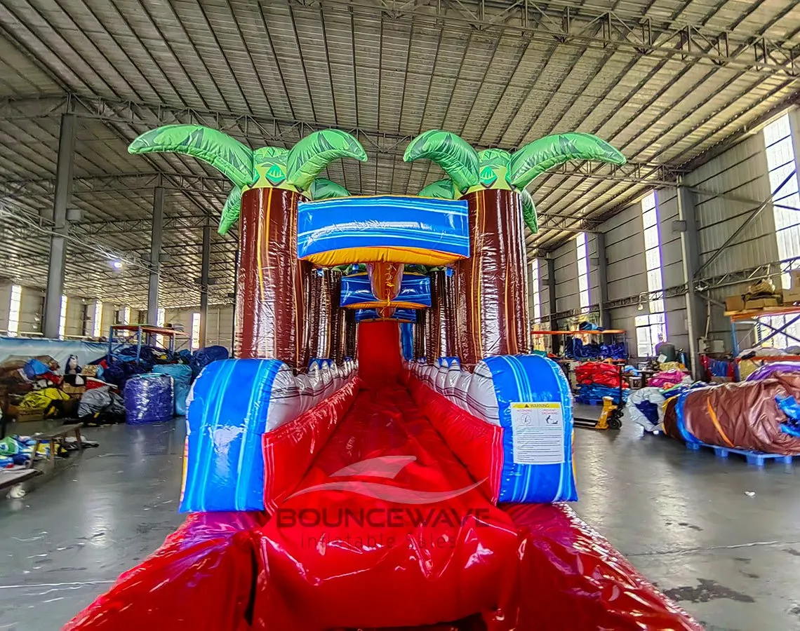 22ft Rip Curl Single Lane Inflatable Water Slide With Slip & Slide