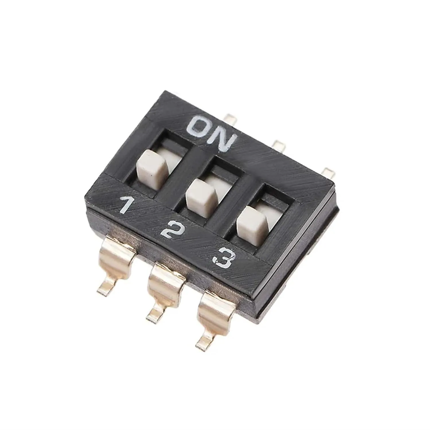 5 Pcs Slide Type SMT SMD Dip Switch 2.54mm Pitch 1P 2P 3P 4P 5P 6P 8 Pin Positions Way Snap Switchs Black(6p)