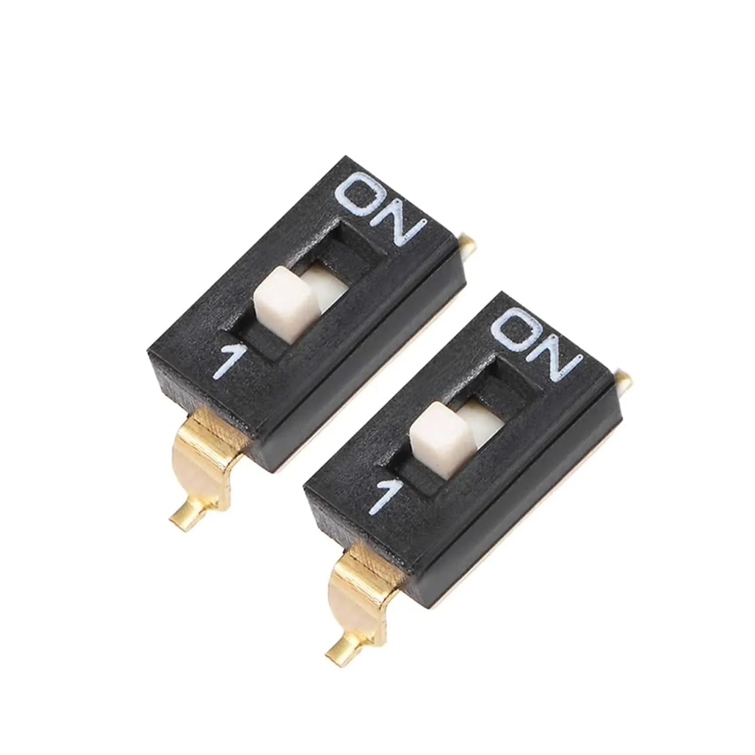 5 Pcs Slide Type SMT SMD Dip Switch 2.54mm Pitch 1P 2P 3P 4P 5P 6P 8 Pin Positions Way Snap Switchs Black(6p)
