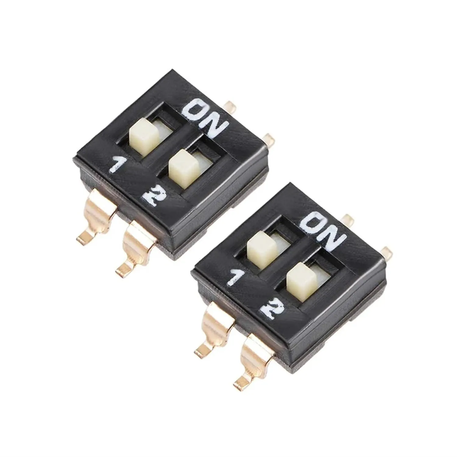 5 Pcs Slide Type SMT SMD Dip Switch 2.54mm Pitch 1P 2P 3P 4P 5P 6P 8 Pin Positions Way Snap Switchs Black(6p)