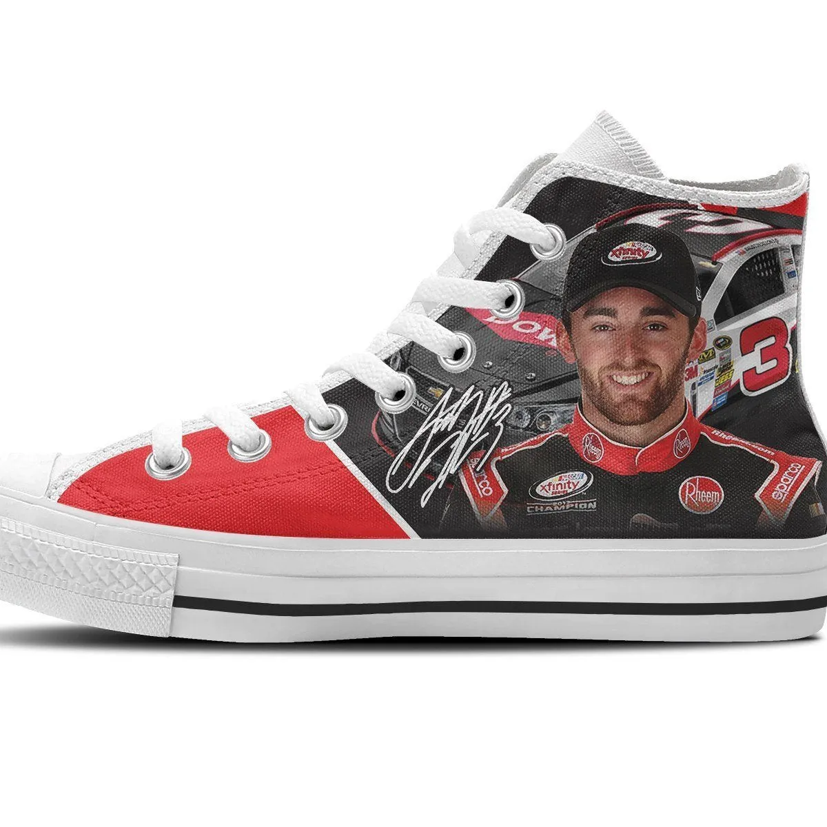 austin dillon ladies high top sneakers