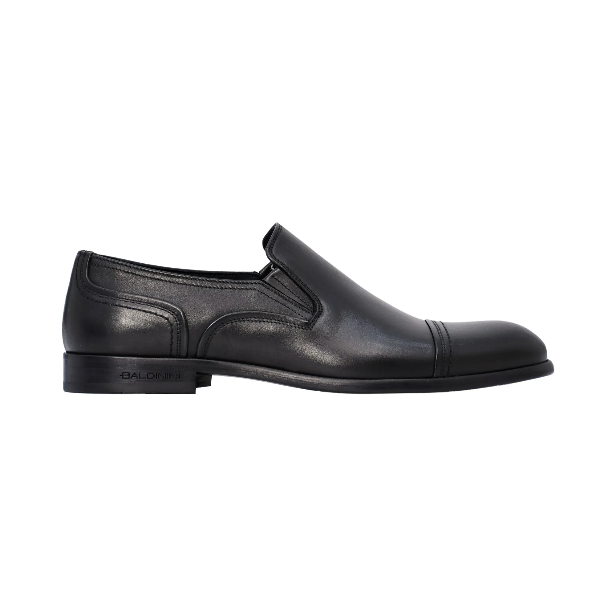 Baldinini Men's Leather Black Loafer