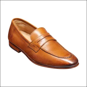 Barker Ledley Cedar Grain Apron Front Mocassin Slip On@