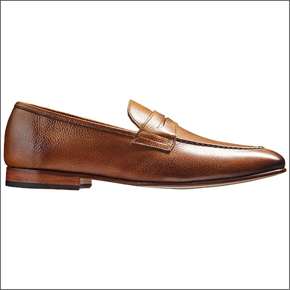 Barker Ledley Cedar Grain Apron Front Mocassin Slip On@