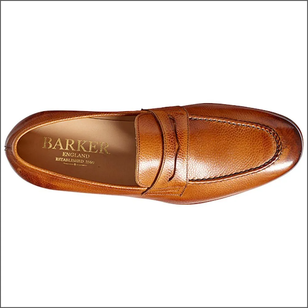 Barker Ledley Cedar Grain Apron Front Mocassin Slip On@