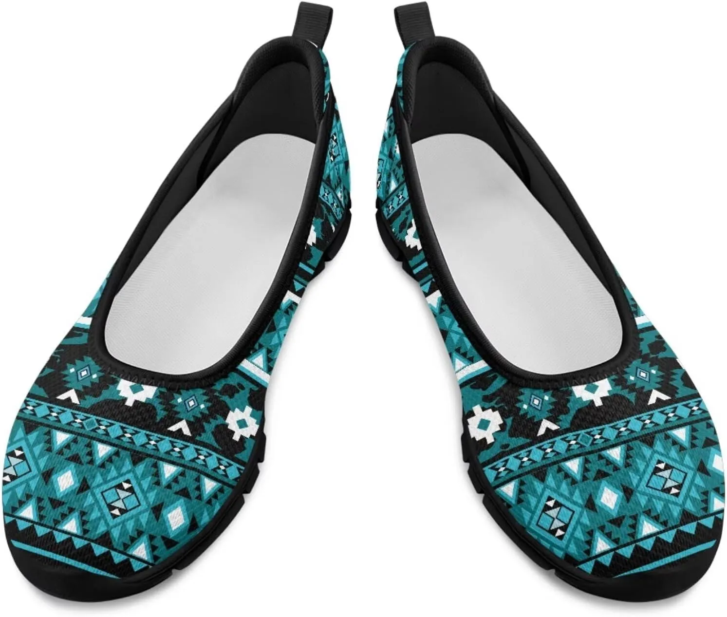 Binienty Ladies Slip on Loafer Shoes Womens Dress Clothes Flats Mesh Nurse Walking Sneakers with EVA Sole Anti Skid