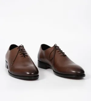 Blake Stitched Brown Full Grain Wholecut Oxfords