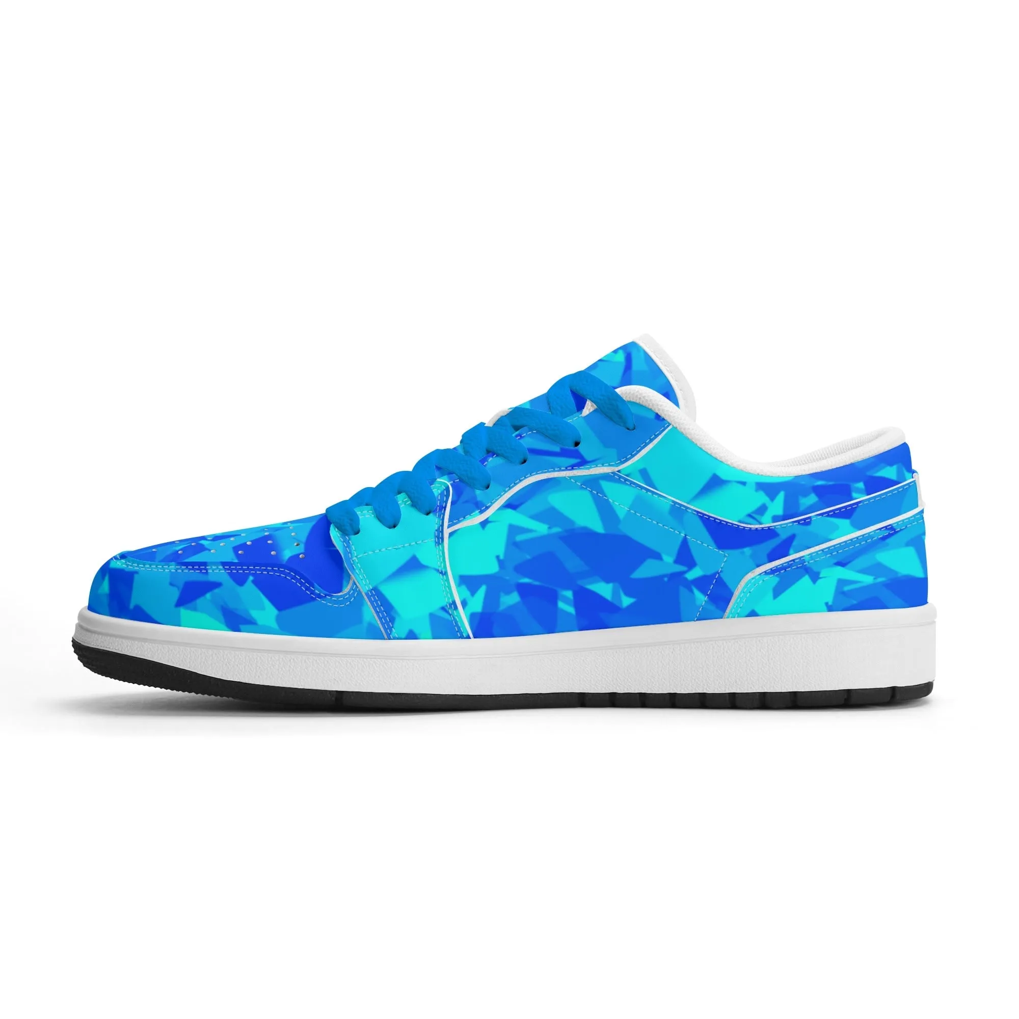 Blue Crystal Low Top Leder Sneaker für Herren
