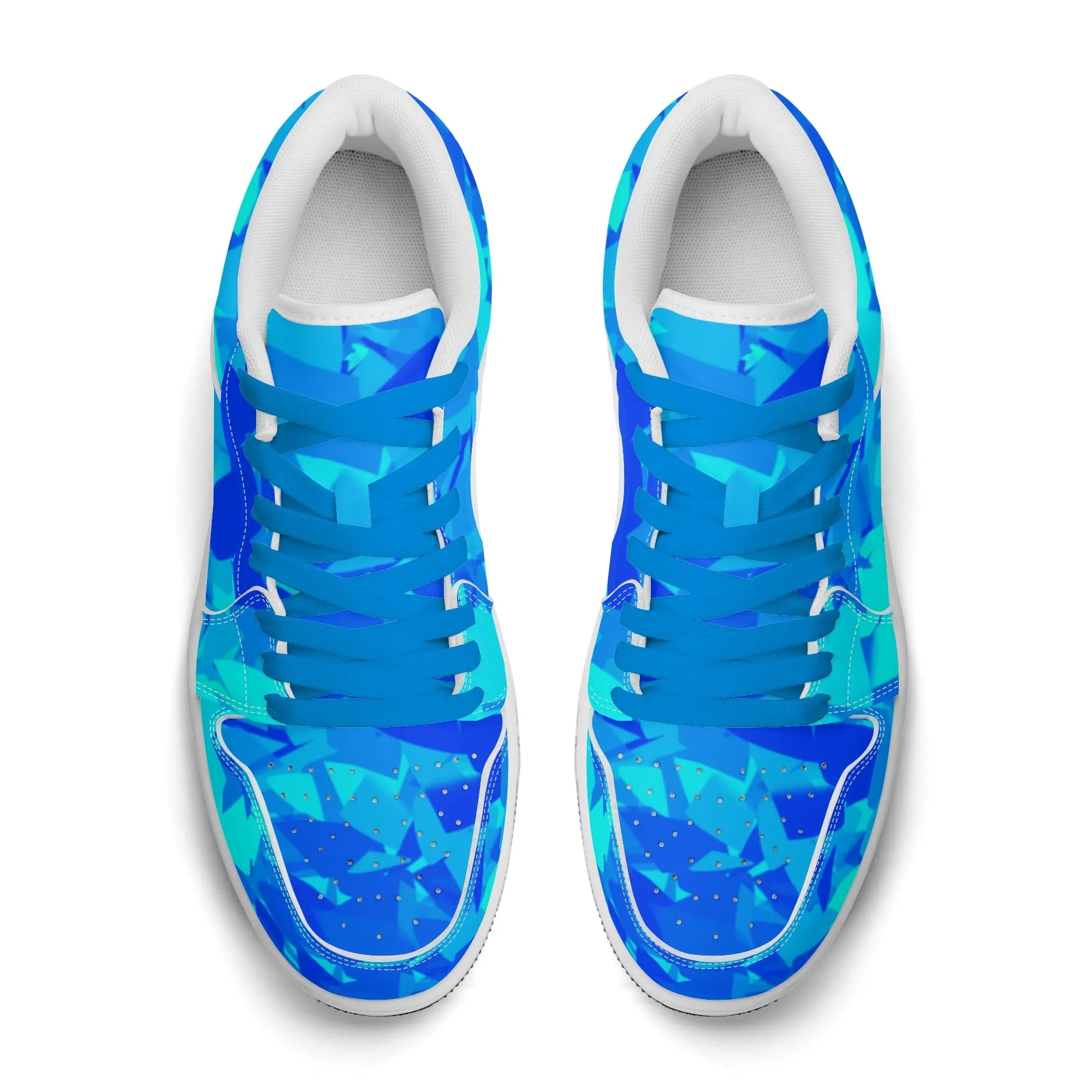 Blue Crystal Low Top Leder Sneaker für Herren