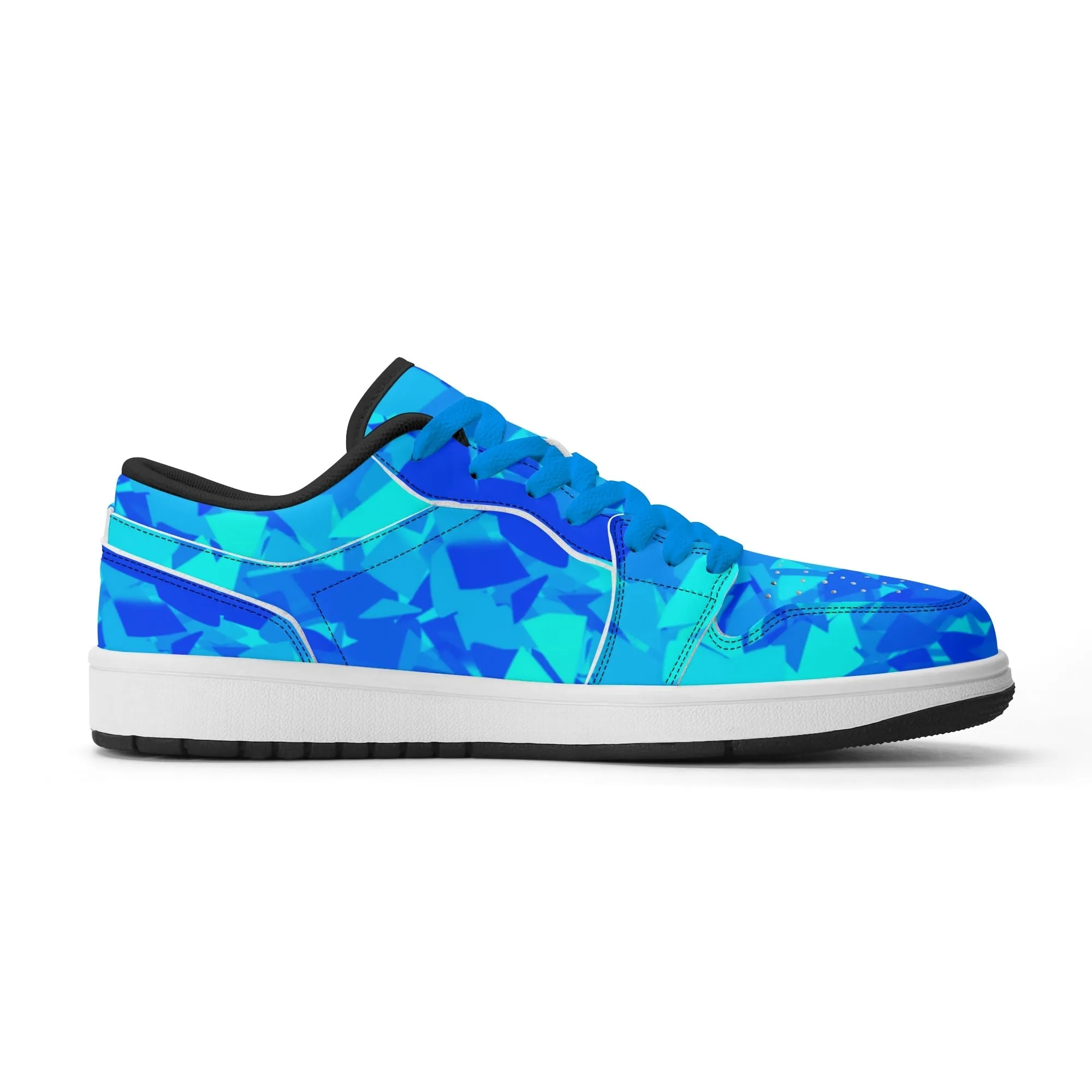 Blue Crystal Low Top Leder Sneaker für Herren