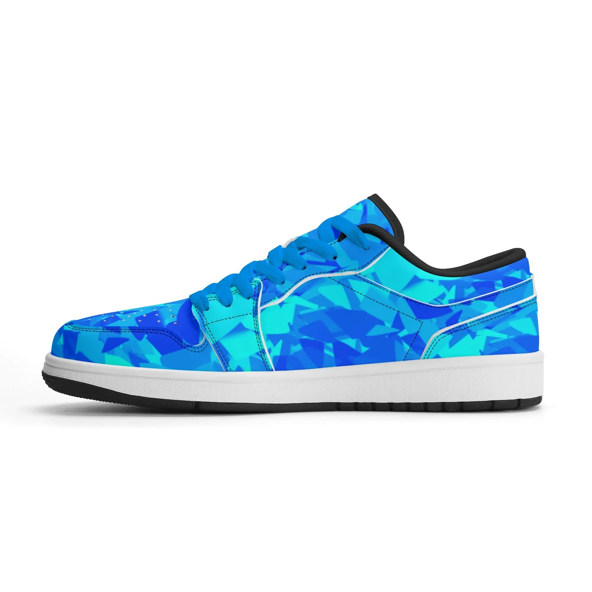 Blue Crystal Low Top Leder Sneaker für Herren