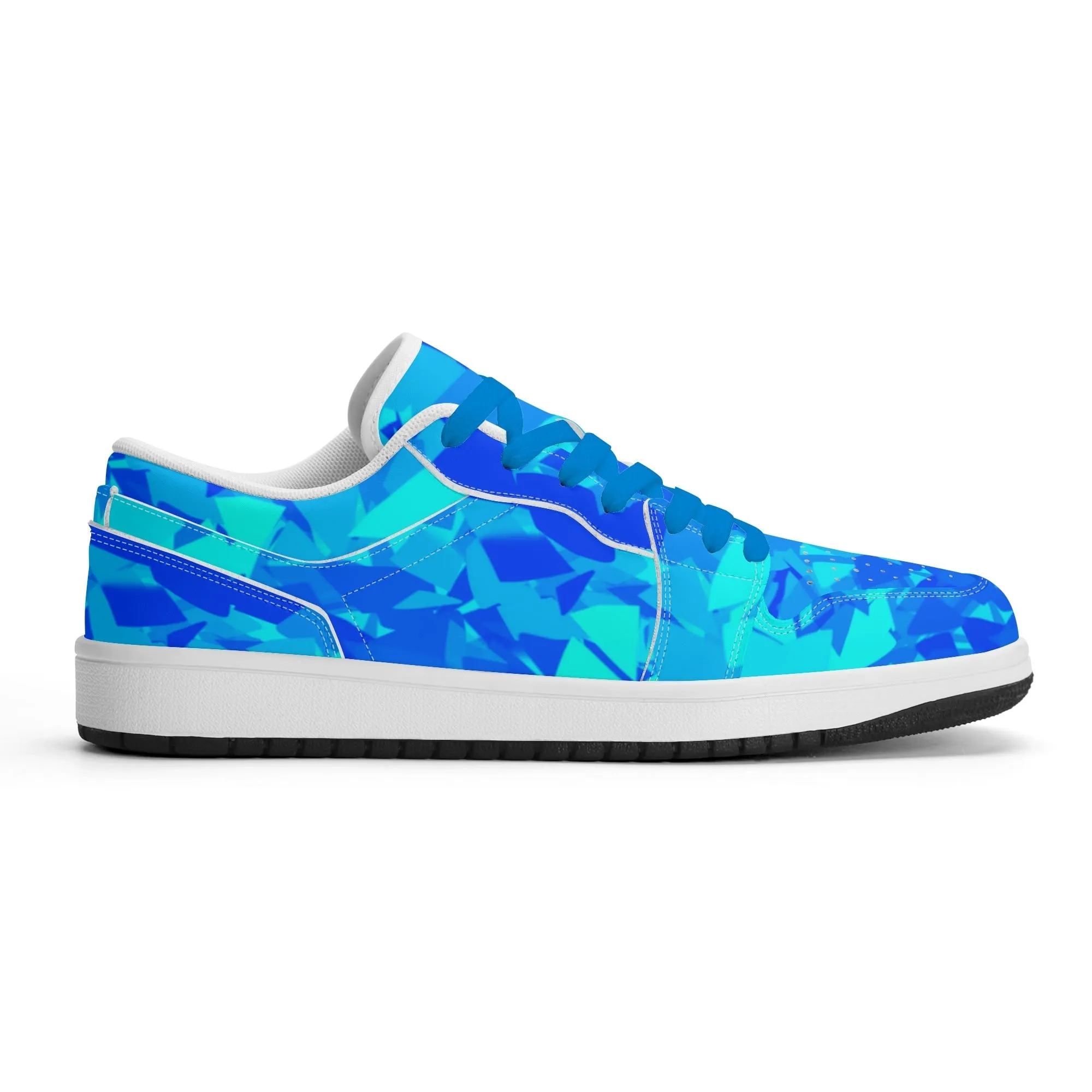 Blue Crystal Low Top Leder Sneaker für Herren