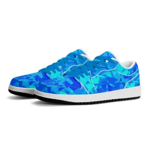 Blue Crystal Low Top Leder Sneaker für Herren