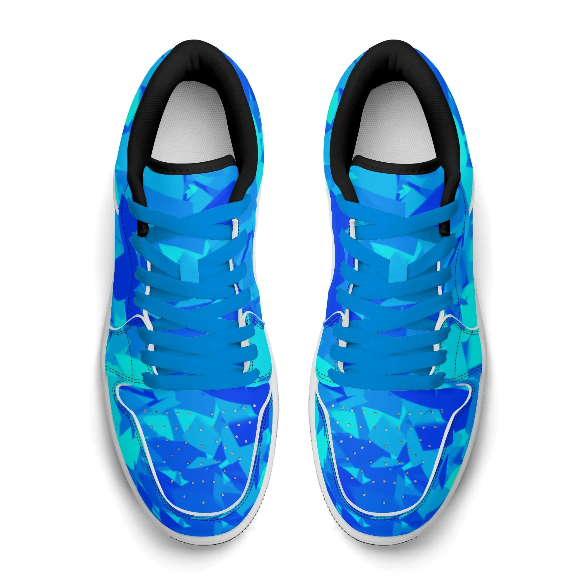 Blue Crystal Low Top Leder Sneaker für Herren