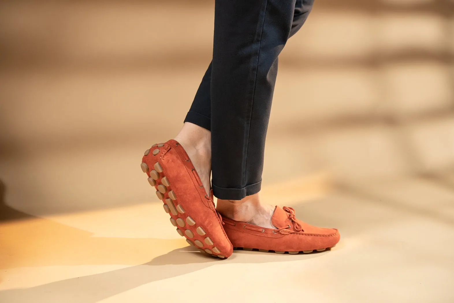 BOSPHORUS LEATHER MOCCASIN - MONUMENT