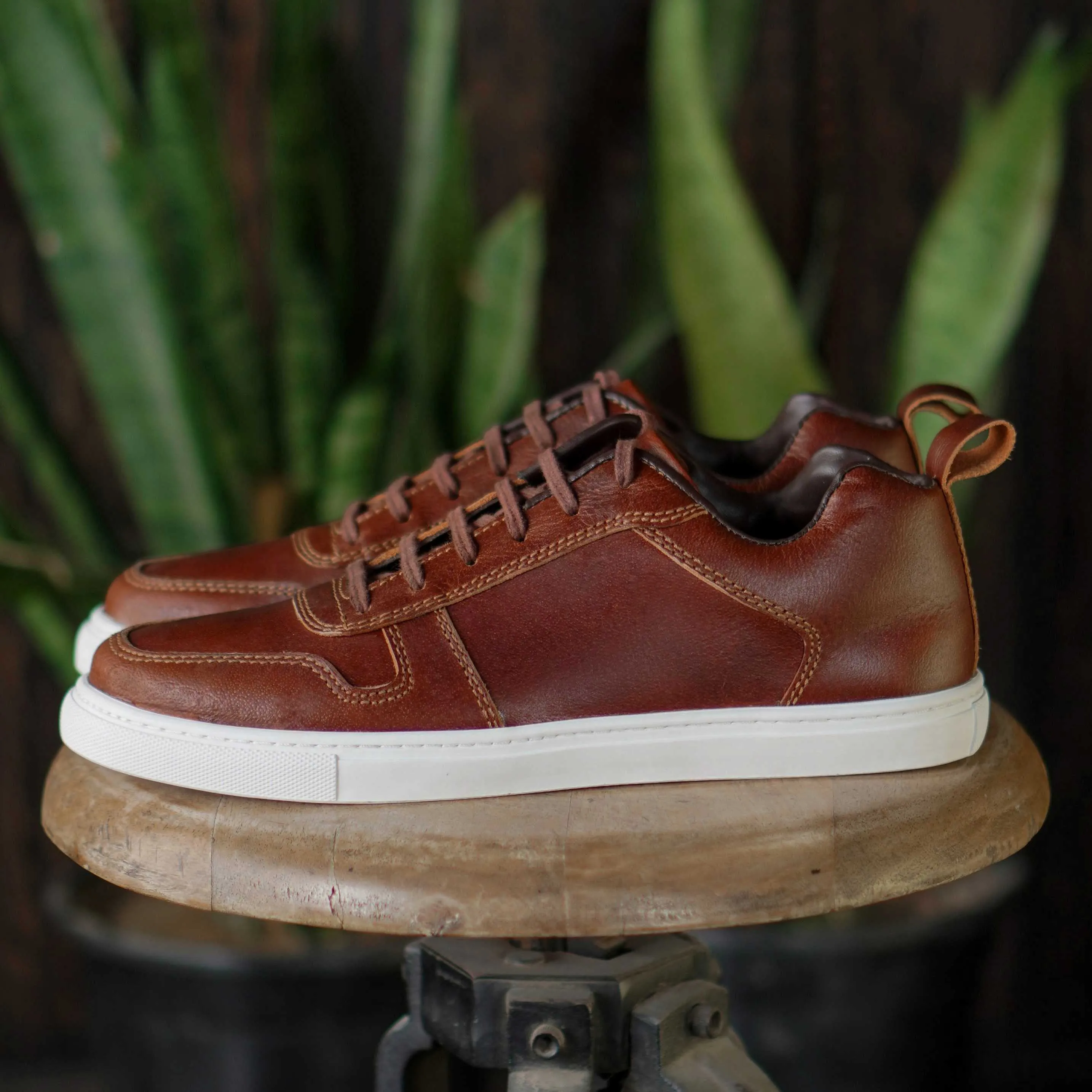 Brooklyn Low Top Sneakers (Saddle Tan)