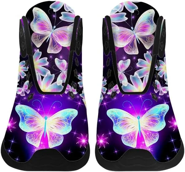 Butterfly Shoes for Women High Top Sneakers Running Waking Shoes Gifts for Mom Girlfriend
