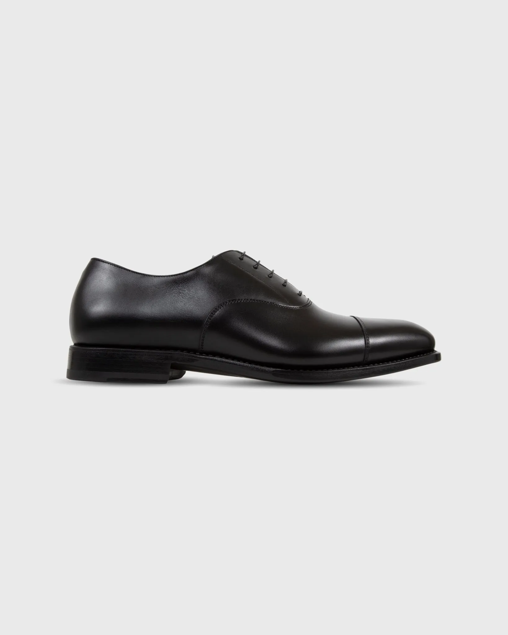 Cap-Toe Oxford in Black Calfskin