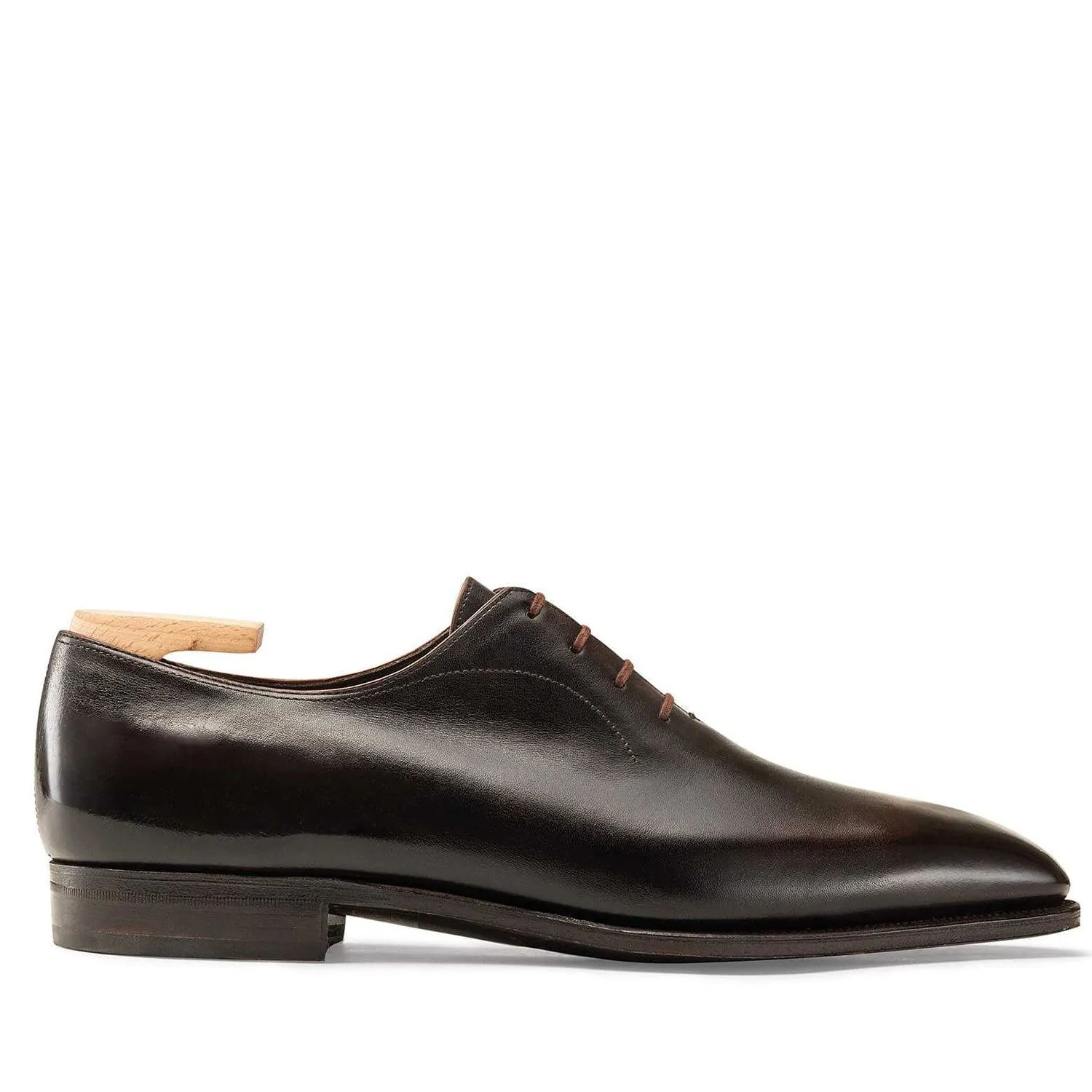 CASANOVA EBONY CALF LEATHER SHOES