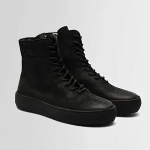 CERO waxed suede BLACK