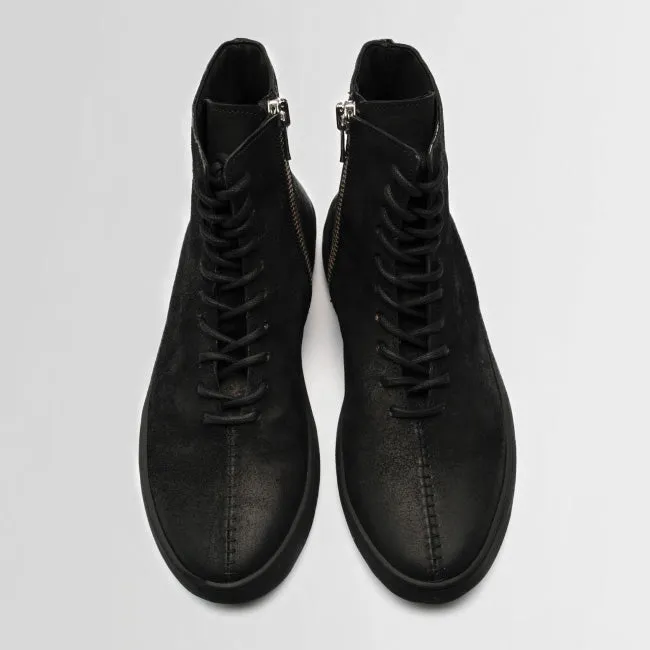 CERO waxed suede BLACK