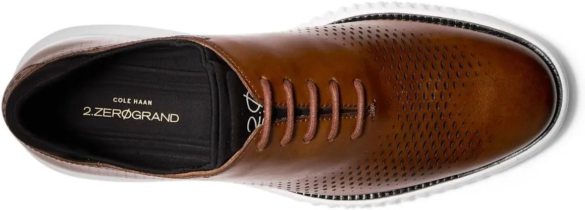 Cole Haan Men's 2.Zerogrand Laser Wing Oxford, Sophisticated, Leather Tan/Ivory, Medium
