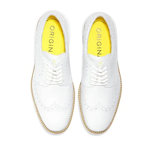 Cole Haan Men's Original Grand Wingtip Oxford Golf, White/White Wp, 7