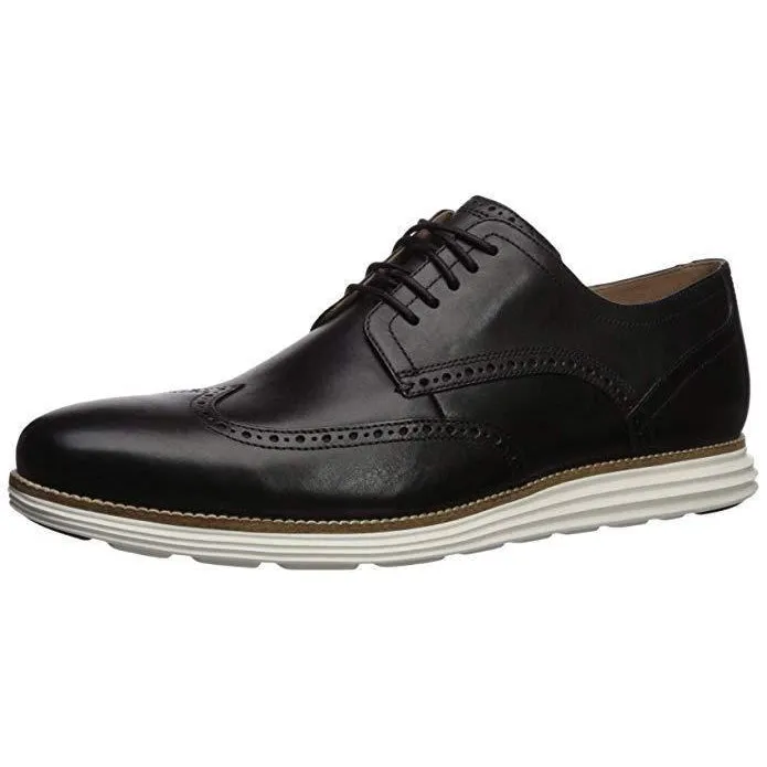 Cole Haan Original Men's Grand Shortwing Oxford shoe Size 9.5 Black/White