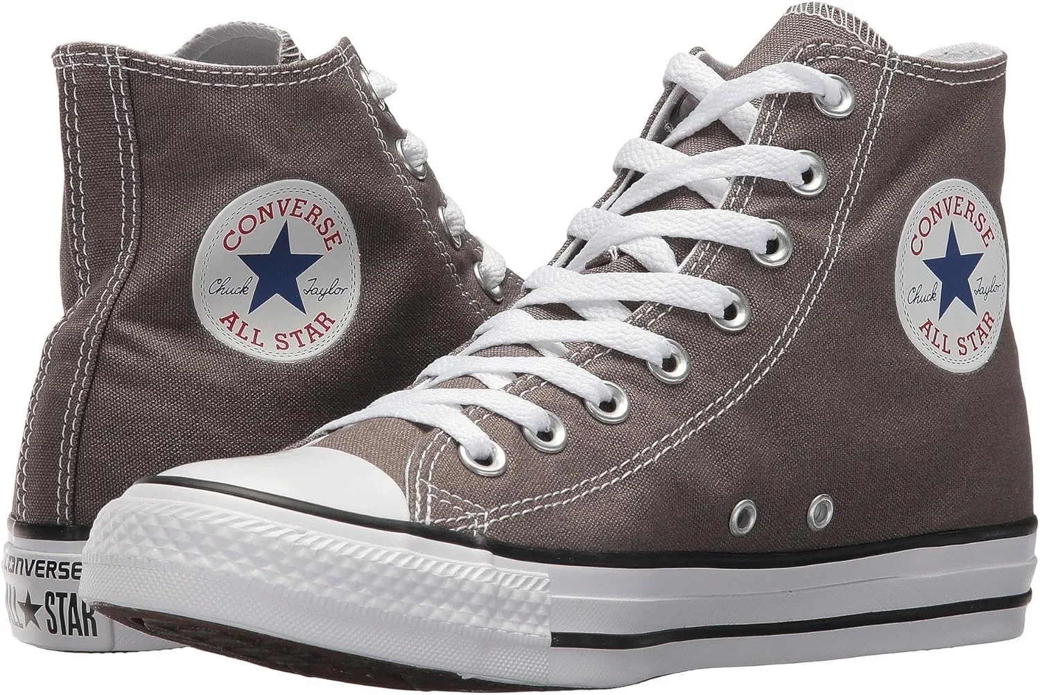 Converse Chuck Taylor All Star High Top Sneaker, Charcoal (White Sole), Size 7.5
