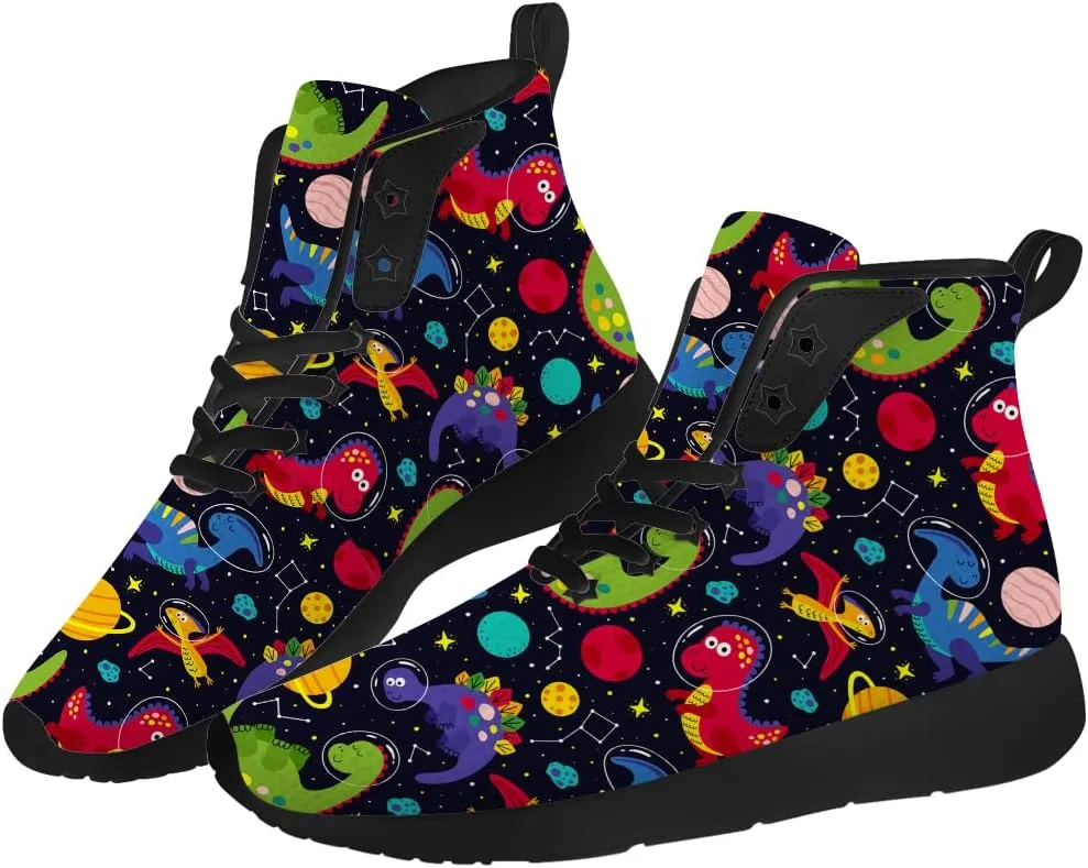 Dinosaur Shoes for Women Men High Top Sneakers High Top Shoes Gifts for Him Her