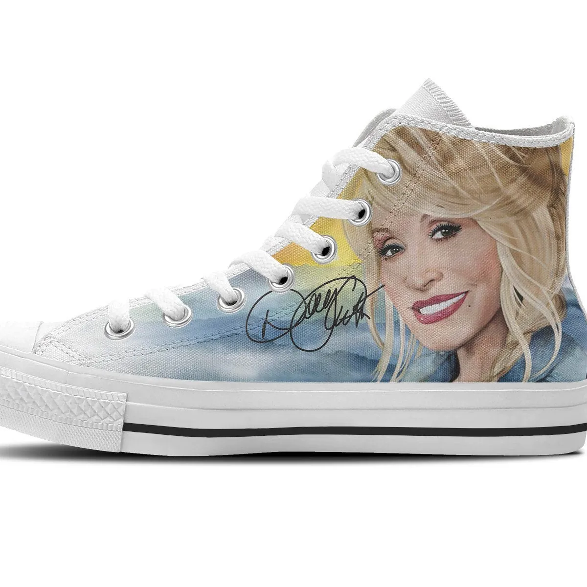 dolly parton mens high top sneakers