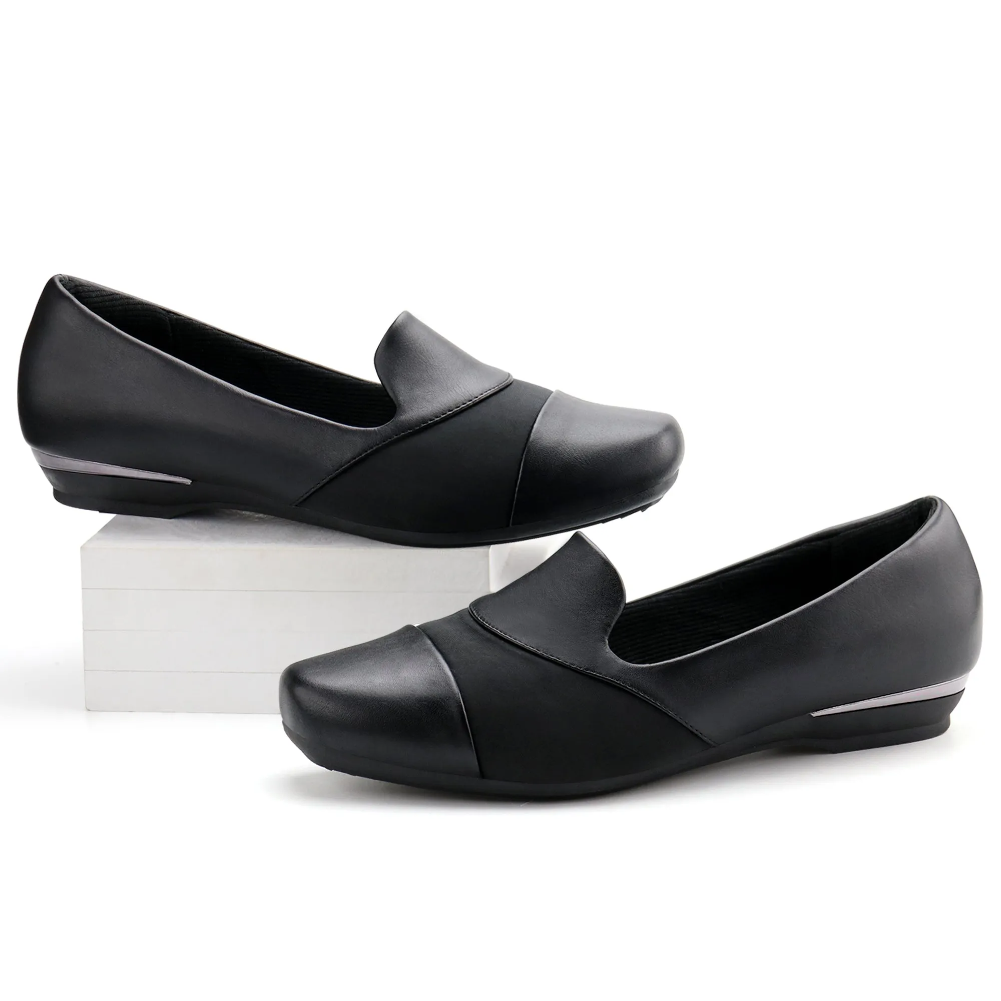 Dull Black Loafer Dress-Luna
