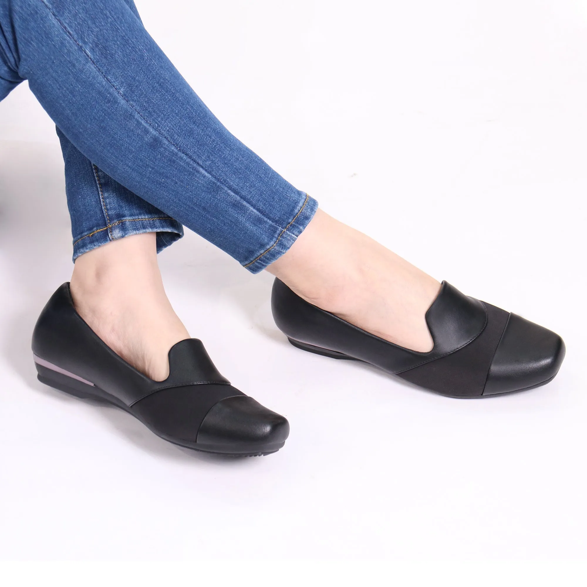 Dull Black Loafer Dress-Luna