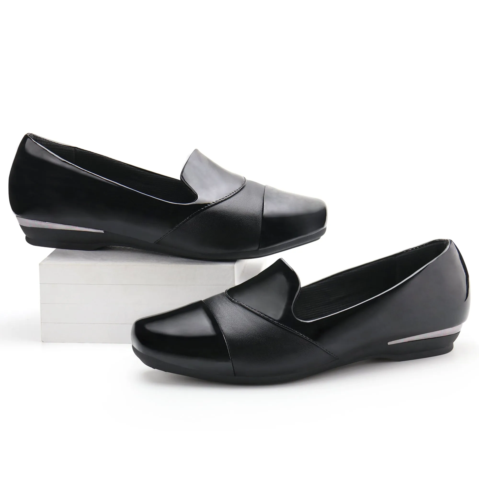 Dull Black Loafer Dress-Luna