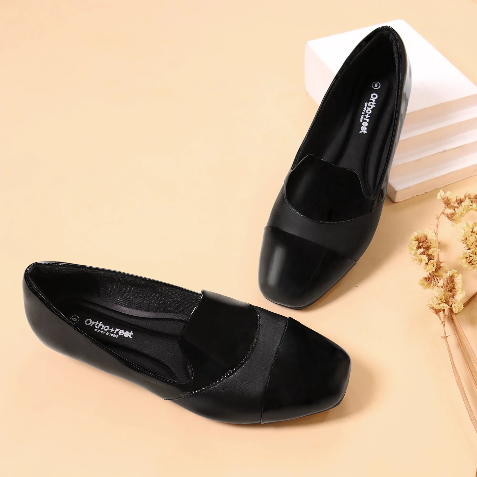 Dull Black Loafer Dress-Luna