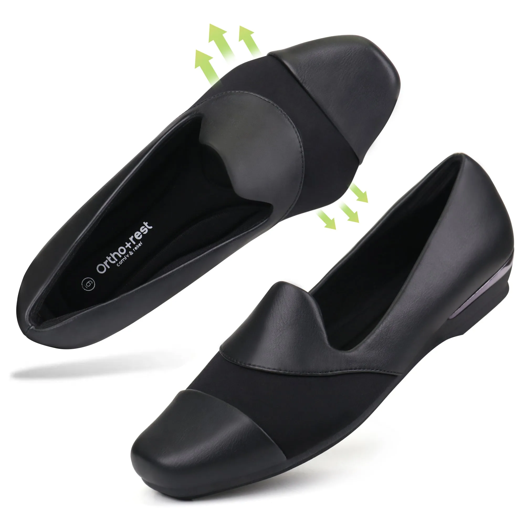Dull Black Loafer Dress-Luna