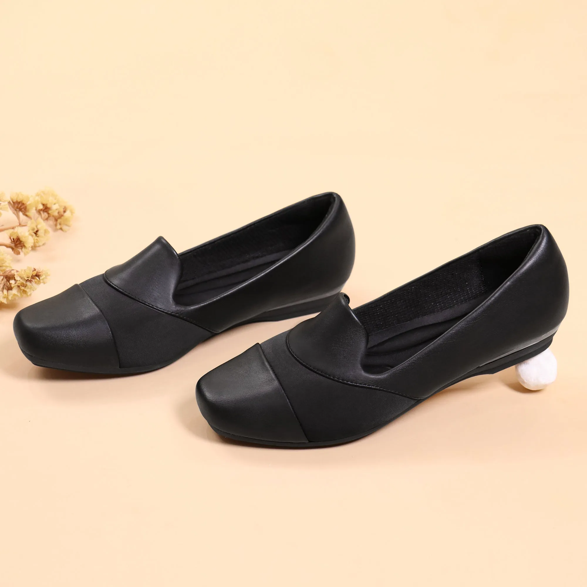 Dull Black Loafer Dress-Luna