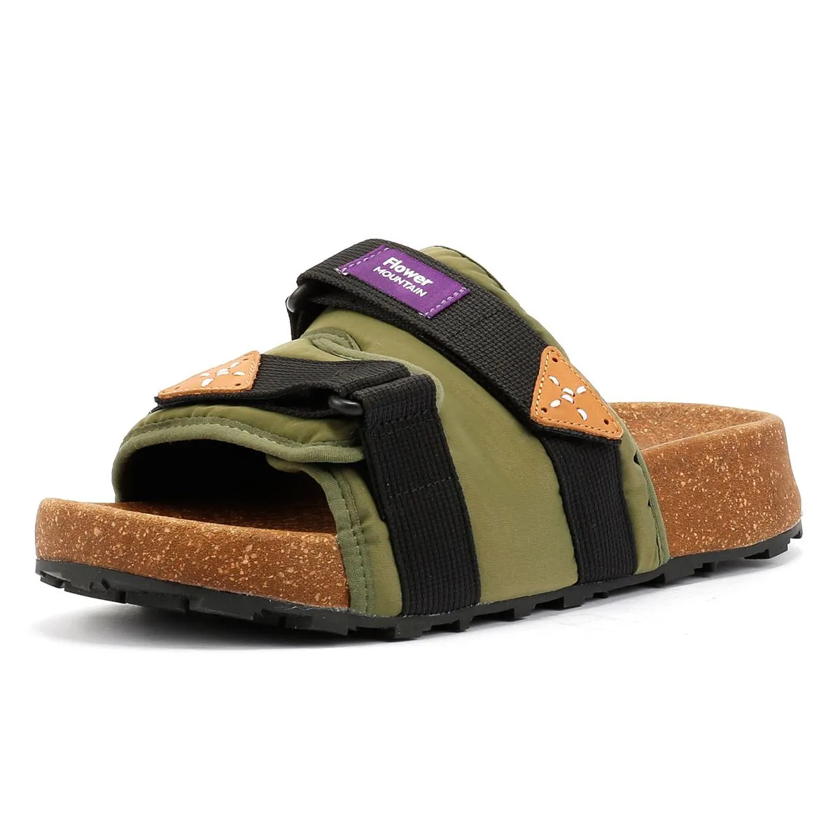 Flower Mountain Niwa Nylon Olive Slides