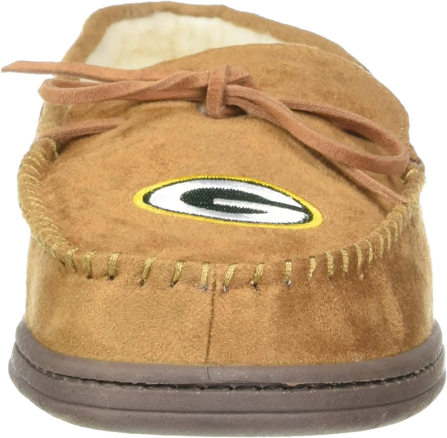 FOCO Men's NFL Football Team Logo Moccasin Slippers