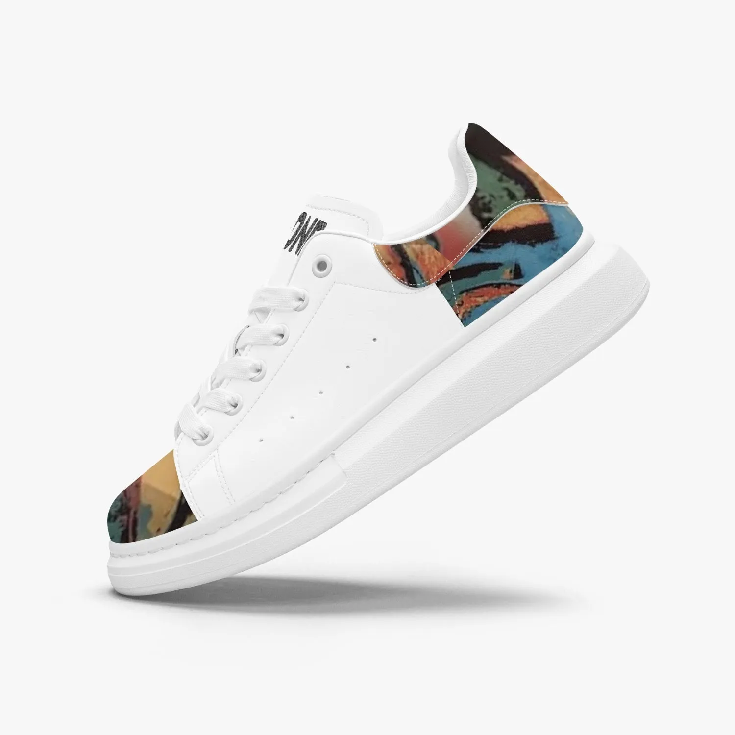 FZ Unisex Safari Print Leather Oversized Sneakers