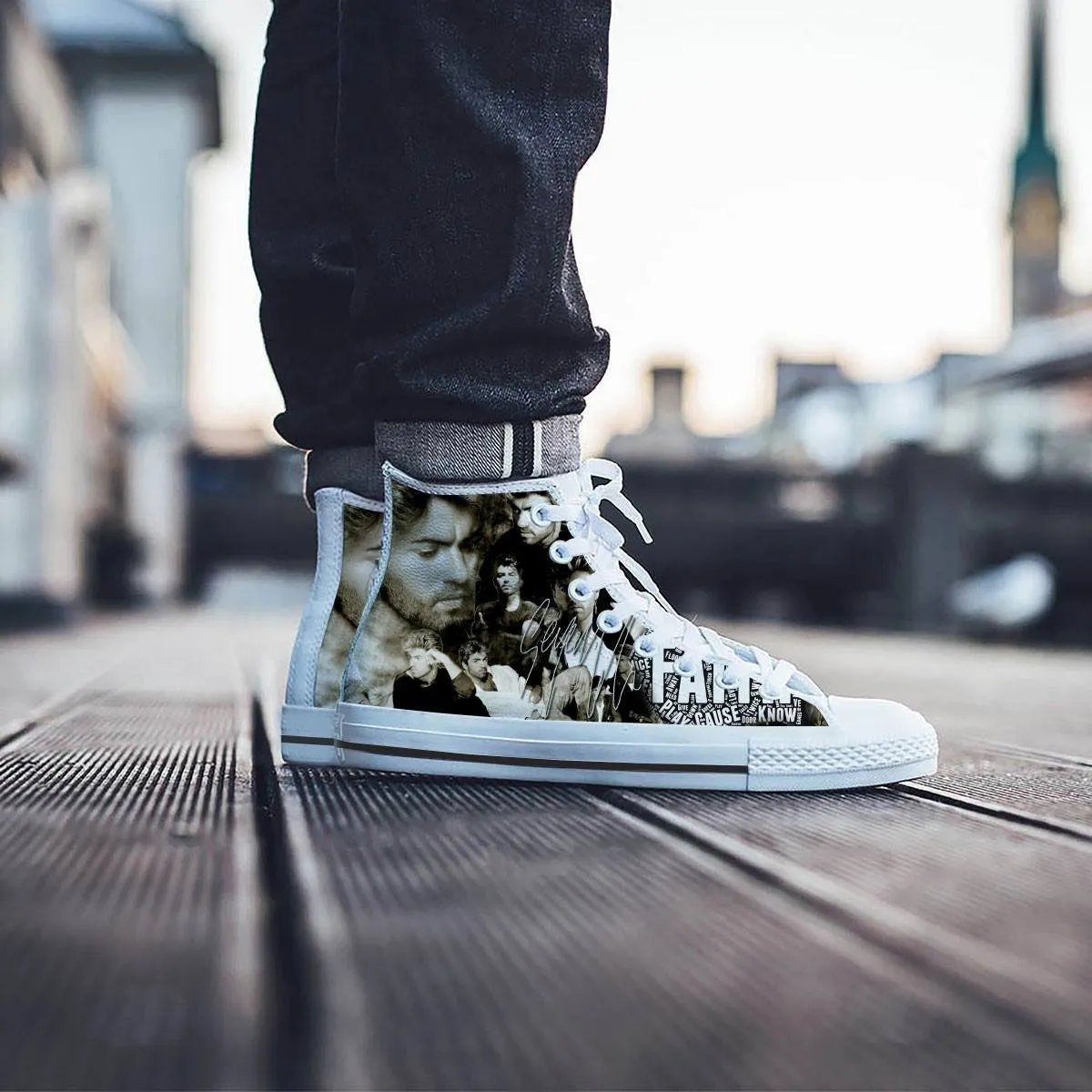 george michael sneaker mens high top sneakers high top
