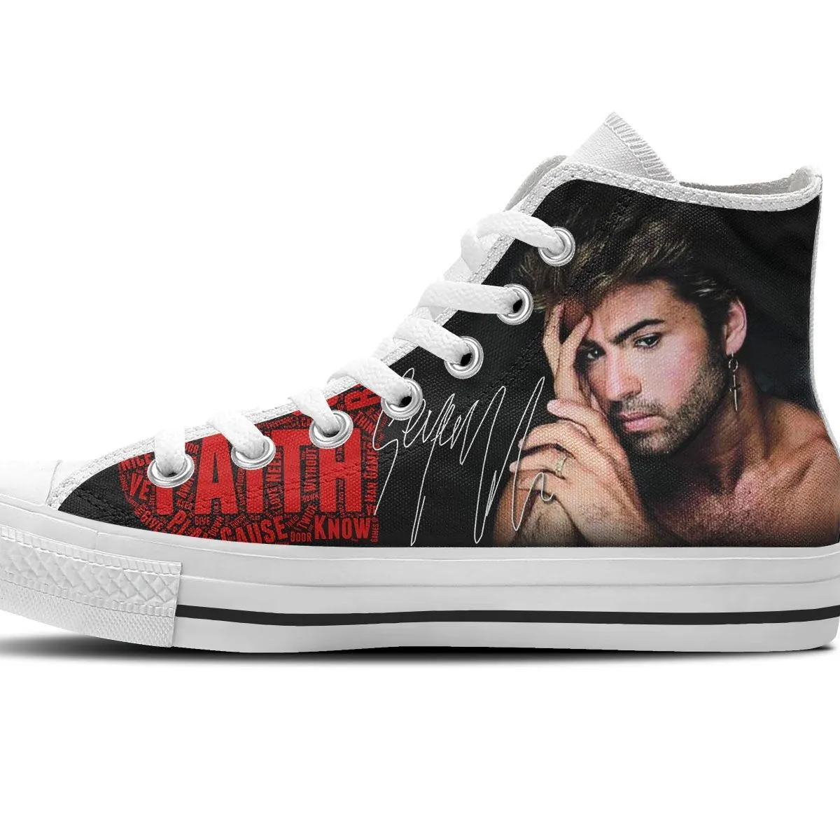 george michael sneaker mens high top sneakers high top