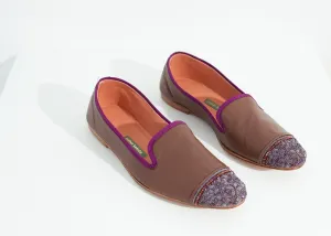 in Price-busting Bizi Toe Rose/Aubergine Cap Fully integrated Loafer