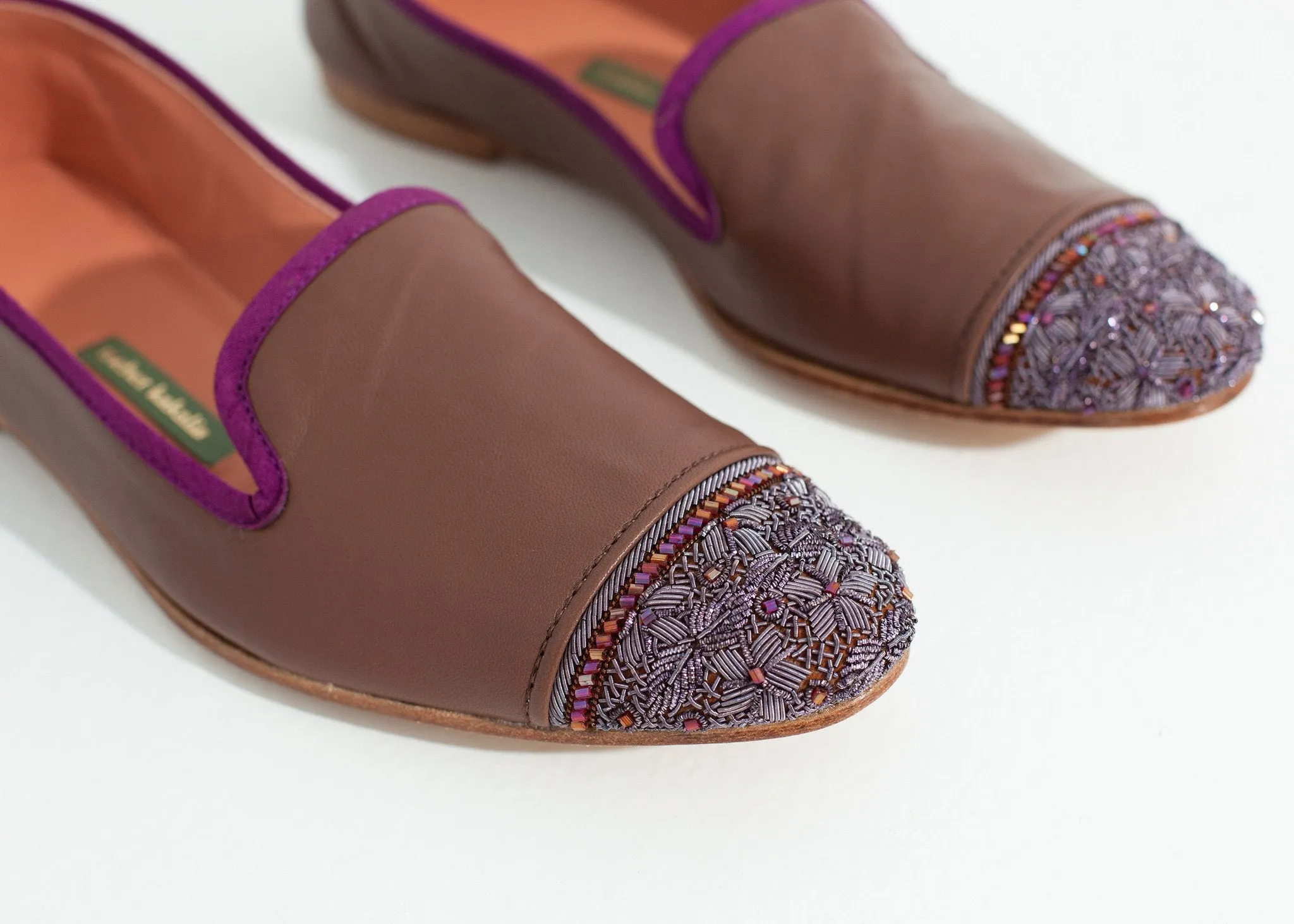 in Rose/Aubergine Toe Loafer *00% satisfaction Bizi Cap Professional service