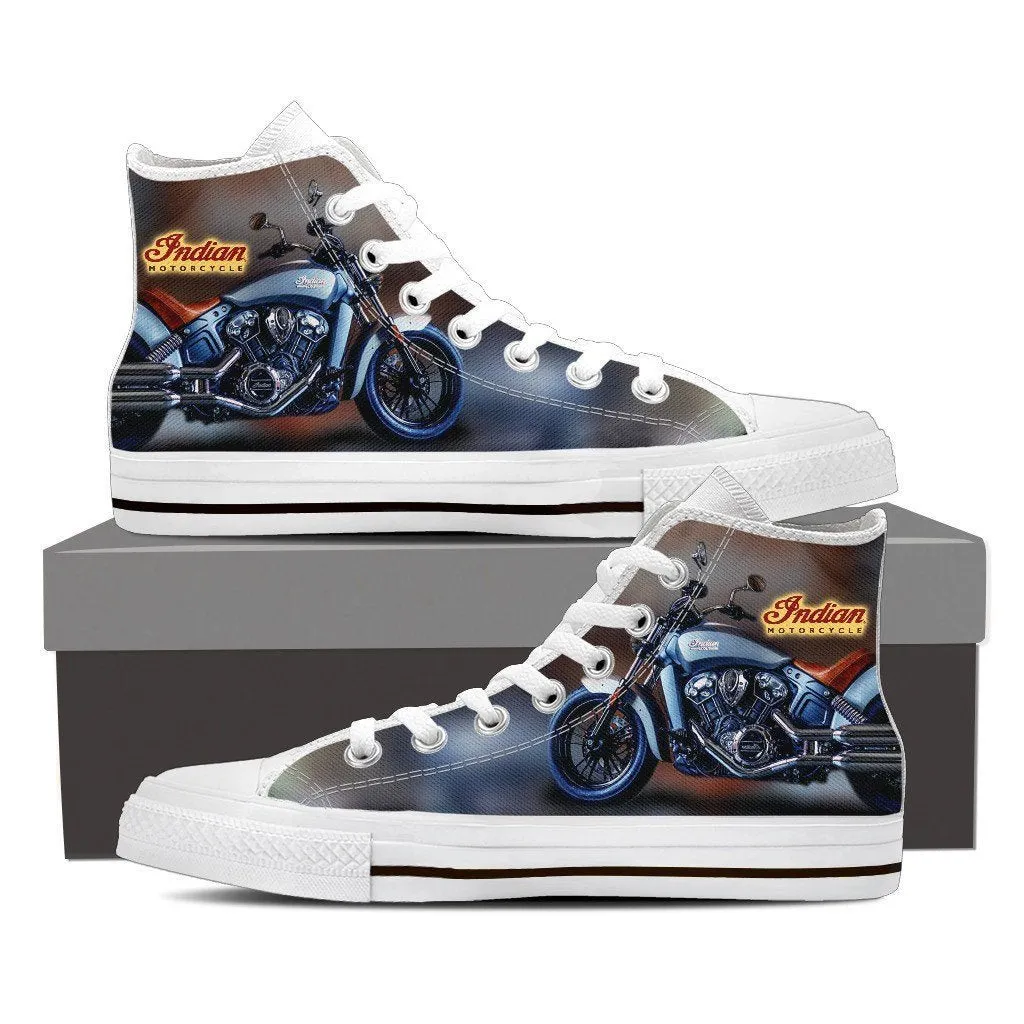 indian motorcycles mens high top sneakers
