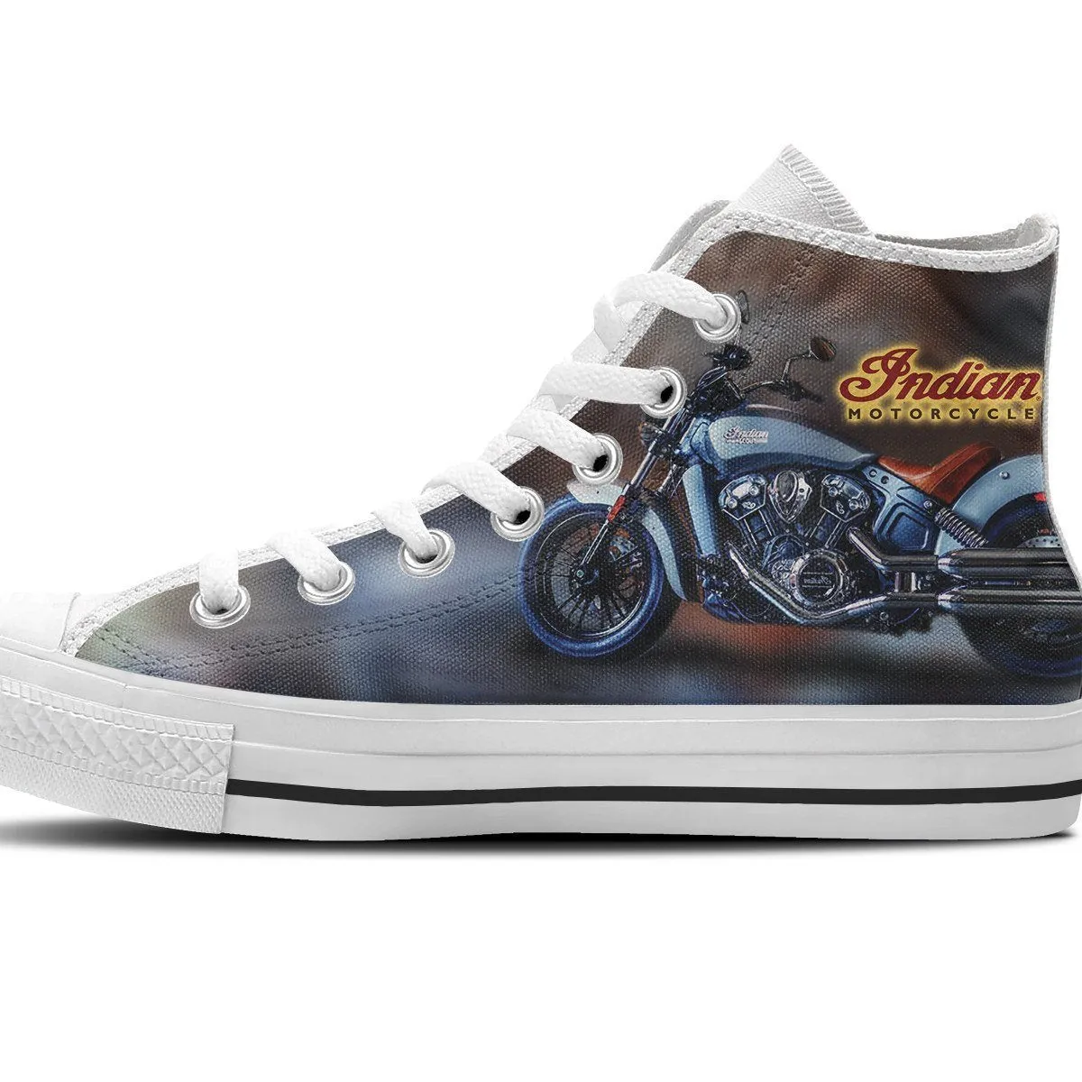indian motorcycles mens high top sneakers