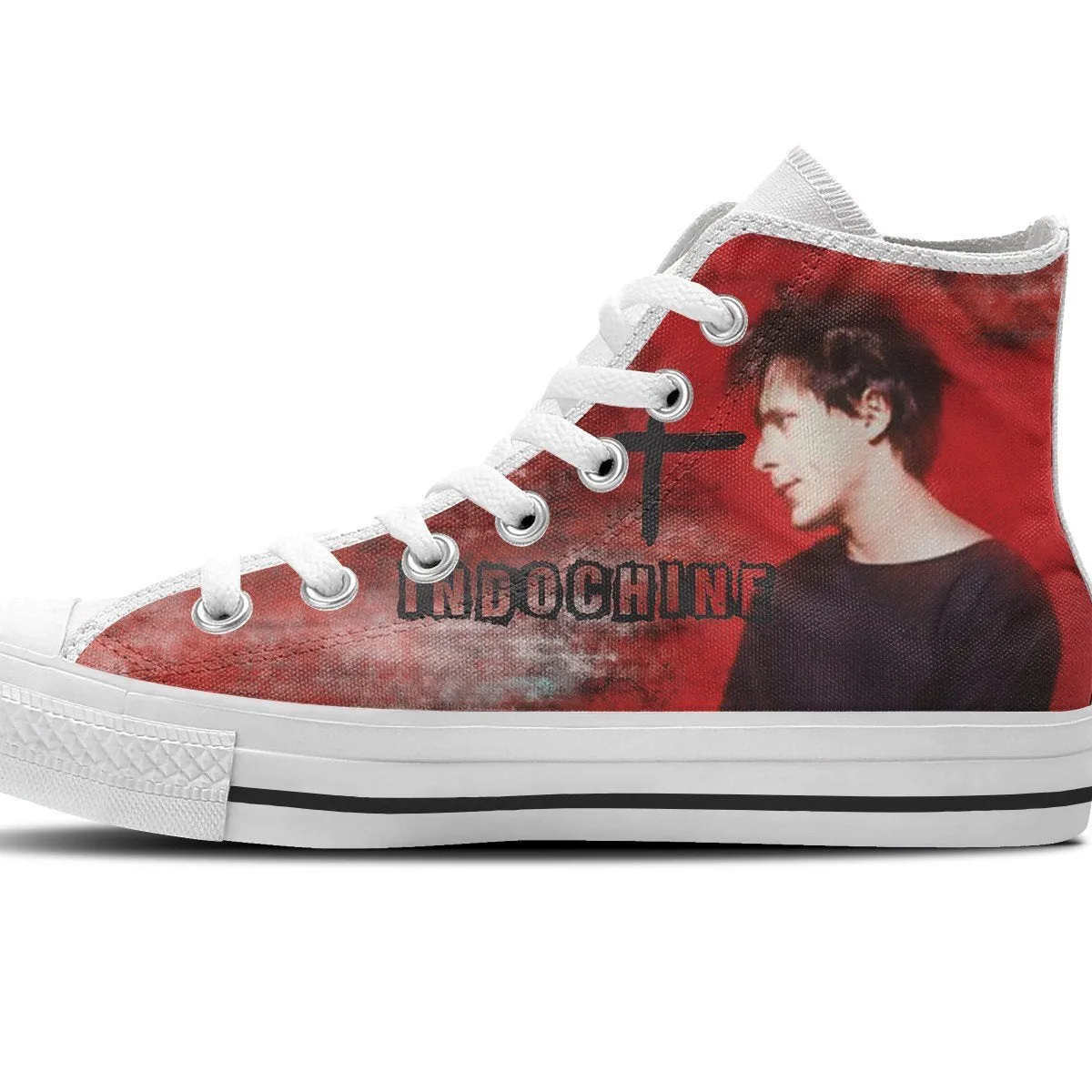 indochine band ladies high top sneakers