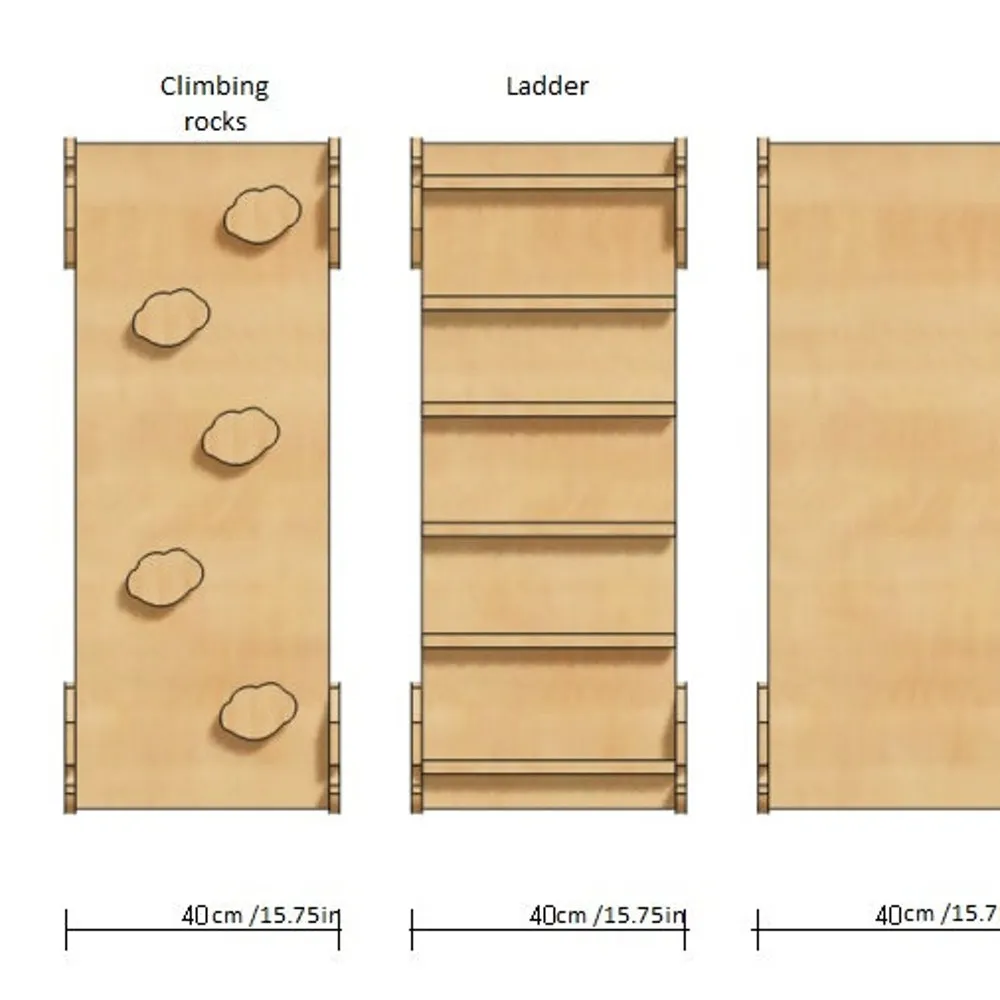 items Don't miss out - Foldable Four Arch of TWO Climbing gym dreieck   Montessori Bundle deal Climbing Triangle Set furniture   ramp/slide, Montessori Wooden