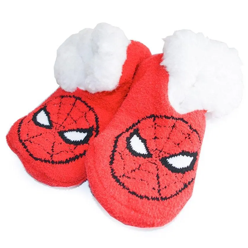Jellifish Kids Super Hero Non-slip Sherpa Slipper-socks - 1 Pair