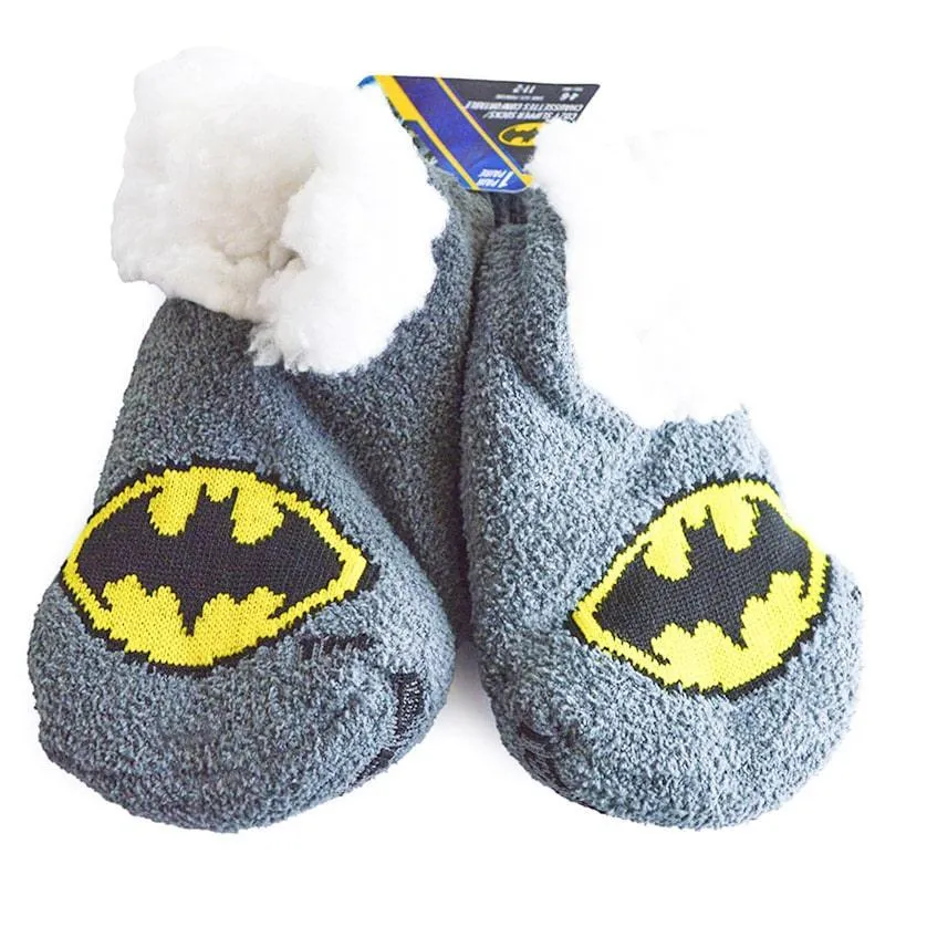 Jellifish Kids Super Hero Non-slip Sherpa Slipper-socks - 1 Pair